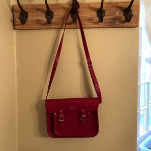 Cambridge Satchel Company Red monogrammed bag